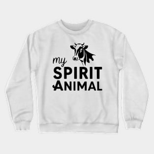 Cow My Spirit Animal Crewneck Sweatshirt